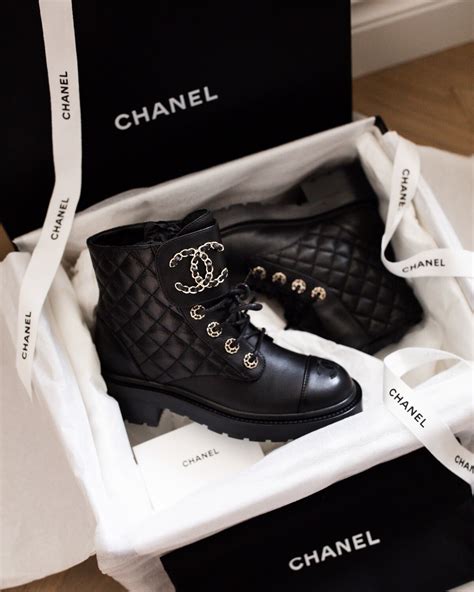 chanel ankle boots replica|chanel combat boots black.